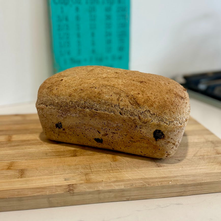 Cinnamon Raisin Whole Wheat Mini Bread